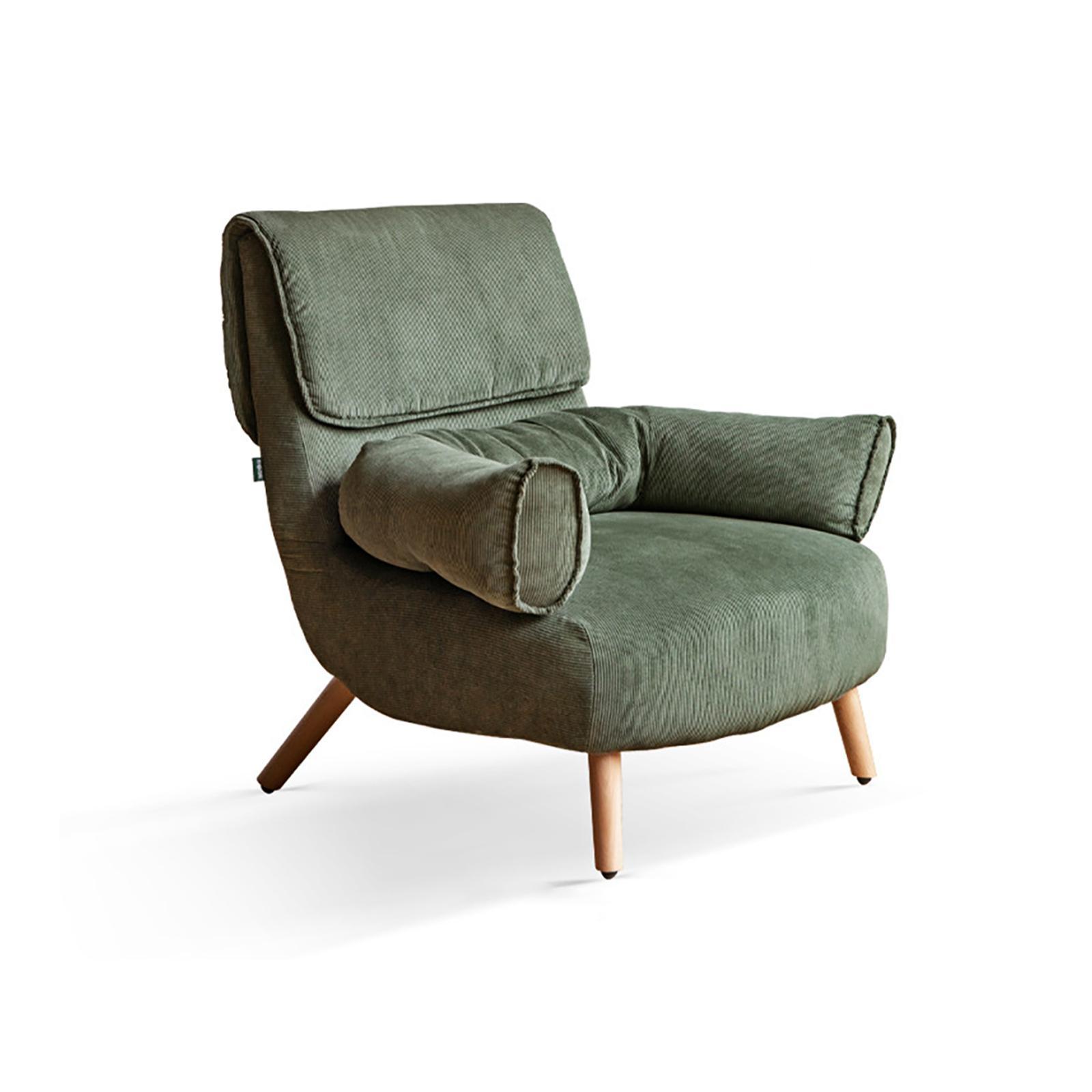 小淘家布艺沙发椅单人沙发家用小户型客厅懒人躺椅阳台休闲椅