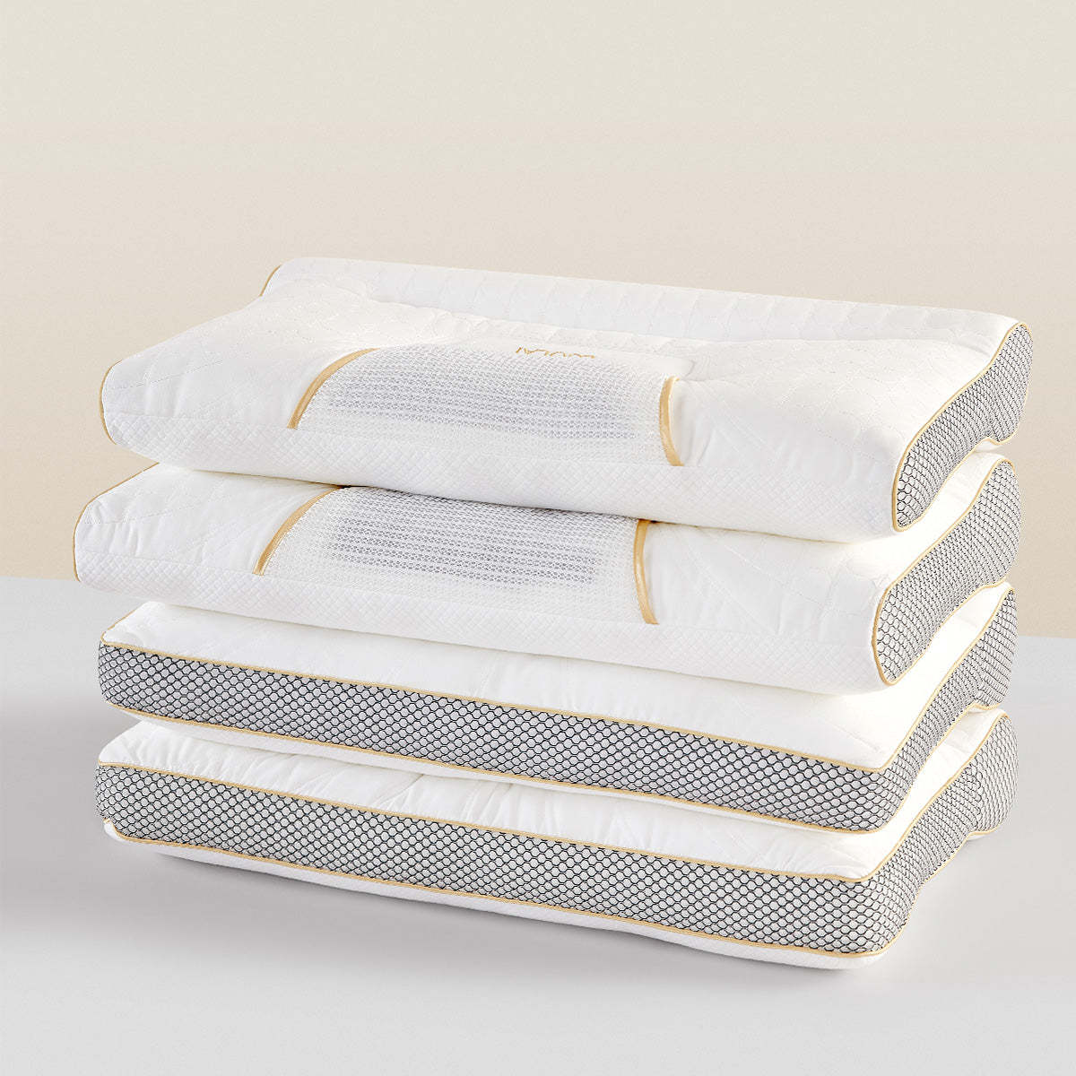 小淘家枕头枕芯单人学生成人用双感拉伸分区护颈枕牵引睡眠枕单只装