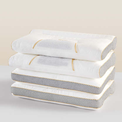 小淘家枕头枕芯单人学生成人用双感拉伸分区护颈枕牵引睡眠枕单只装