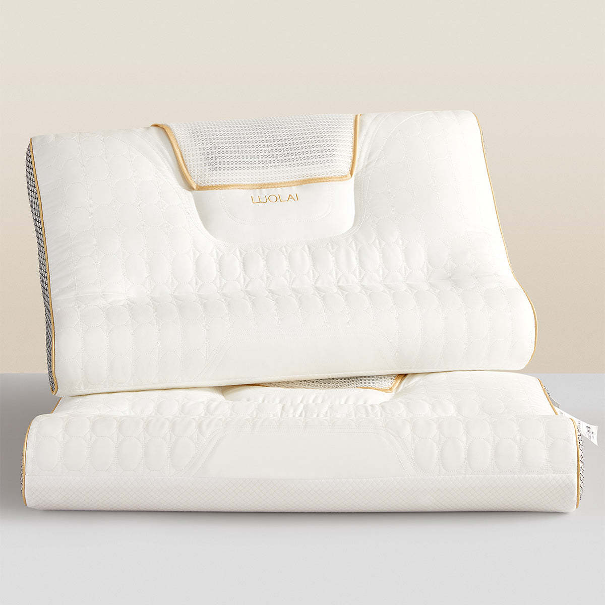 小淘家枕头枕芯单人学生成人用双感拉伸分区护颈枕牵引睡眠枕单只装