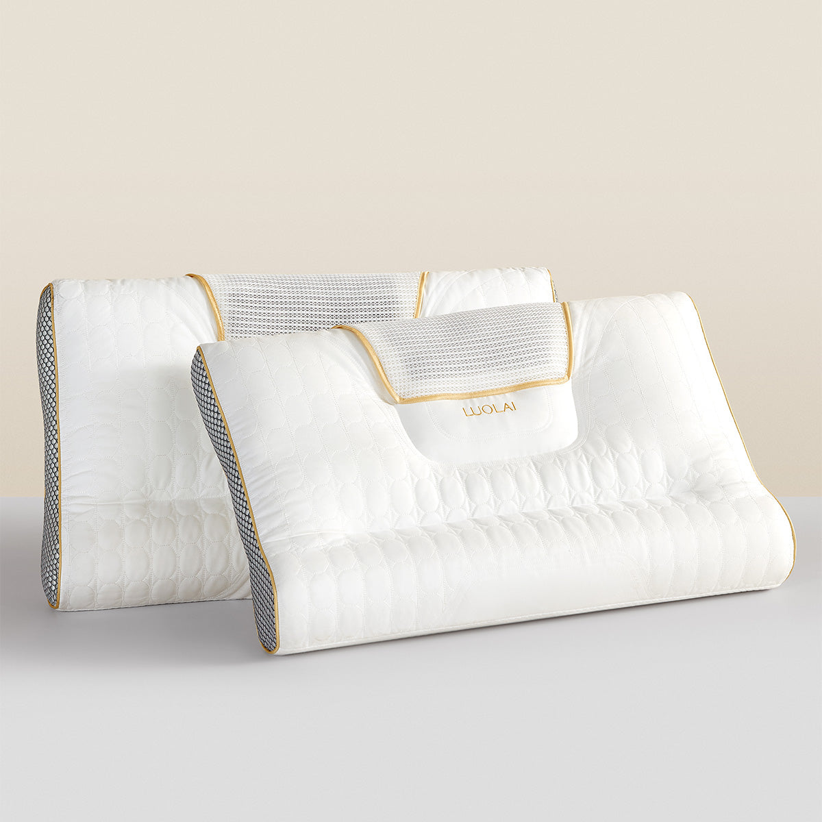 小淘家枕头枕芯单人学生成人用双感拉伸分区护颈枕牵引睡眠枕单只装