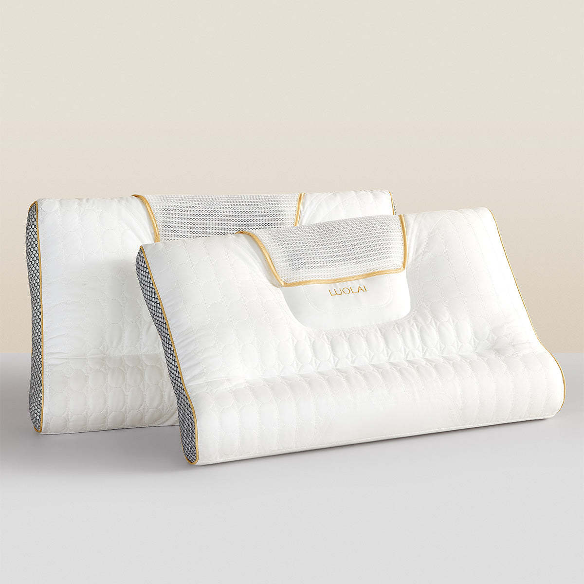 小淘家枕头枕芯单人学生成人用双感拉伸分区护颈枕牵引睡眠枕单只装