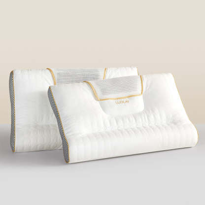 小淘家枕头枕芯单人学生成人用双感拉伸分区护颈枕牵引睡眠枕单只装