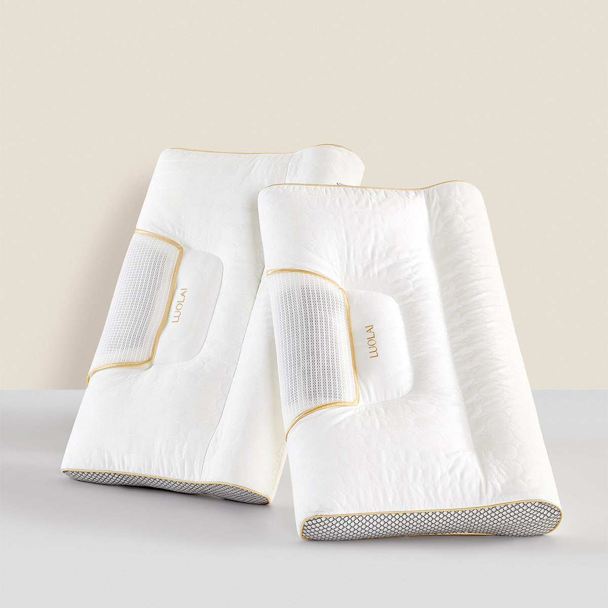 小淘家枕头枕芯单人学生成人用双感拉伸分区护颈枕牵引睡眠枕单只装