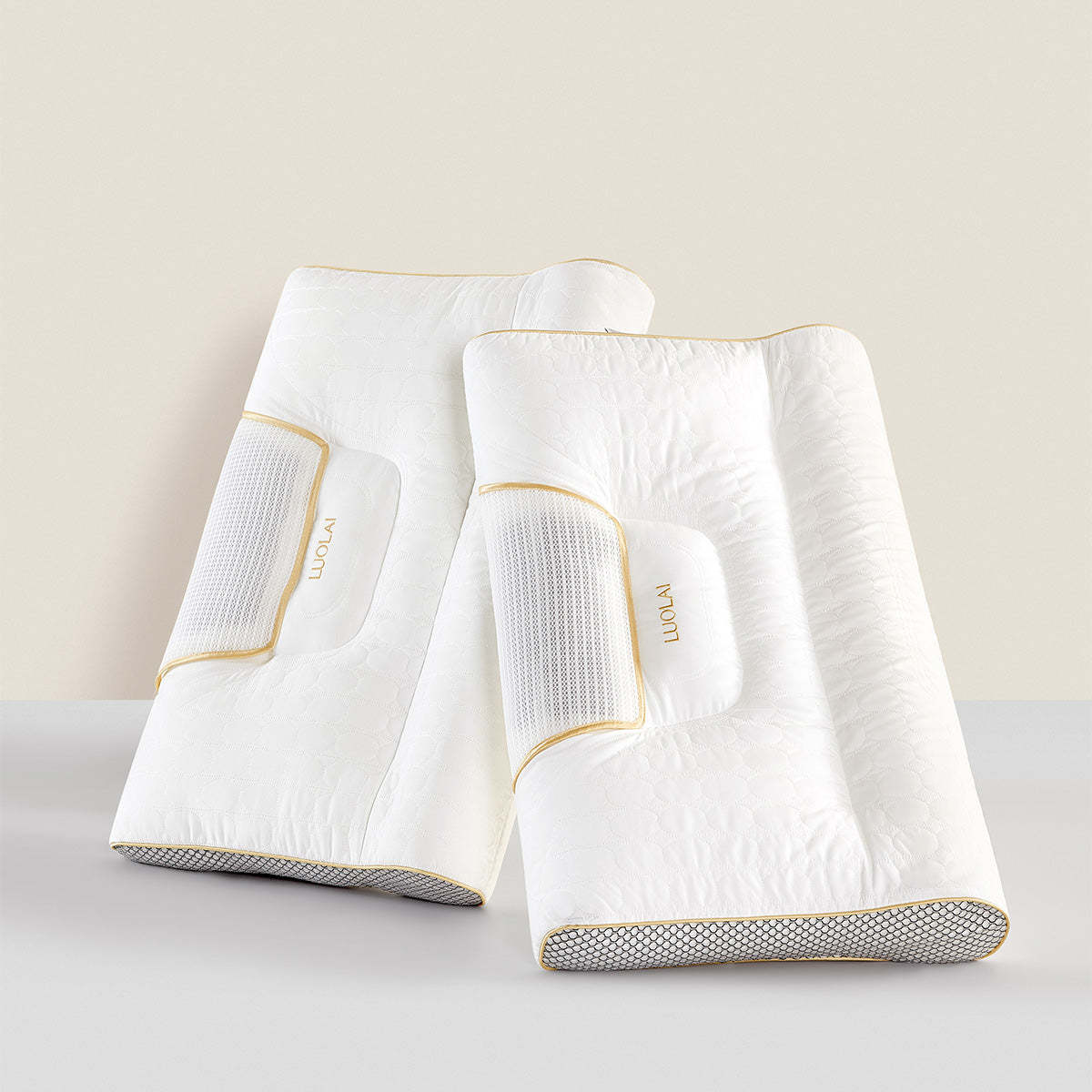 小淘家枕头枕芯单人学生成人用双感拉伸分区护颈枕牵引睡眠枕单只装