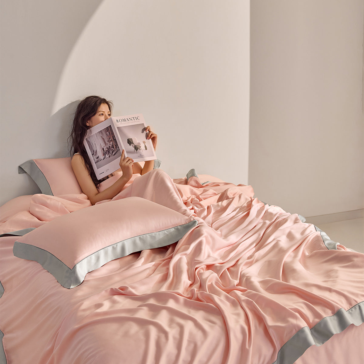 小淘家新品100支奥地利兰精天丝莱赛尔四件套床单被套床上用品