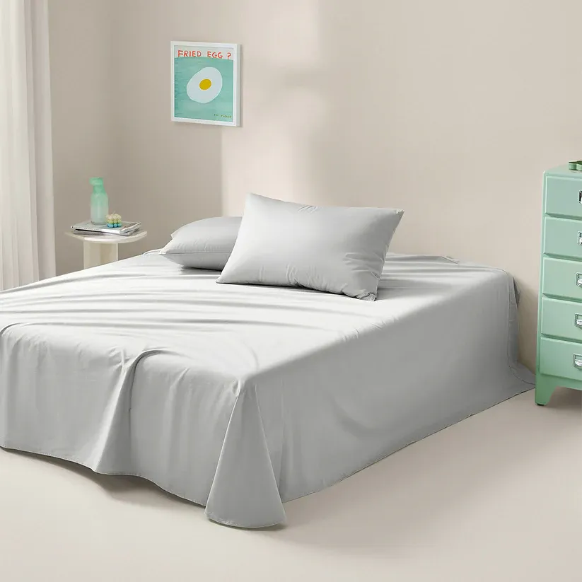 小淘家纯棉全棉学生宿舍单人被套被罩拆单件床笠床单60支贡缎