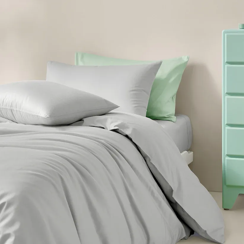 小淘家纯棉全棉学生宿舍单人被套被罩拆单件床笠床单60支贡缎