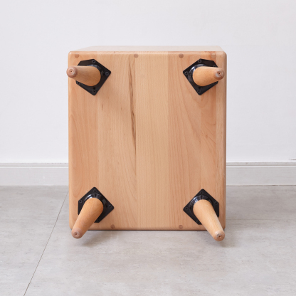 小淘家全实木床头柜现代简约欧洲榉木床边柜北欧卧室原木收纳柜