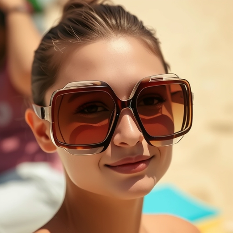 Unisex Vintage Y2K Style Tinted Lenses Modern Frames Sunglasses