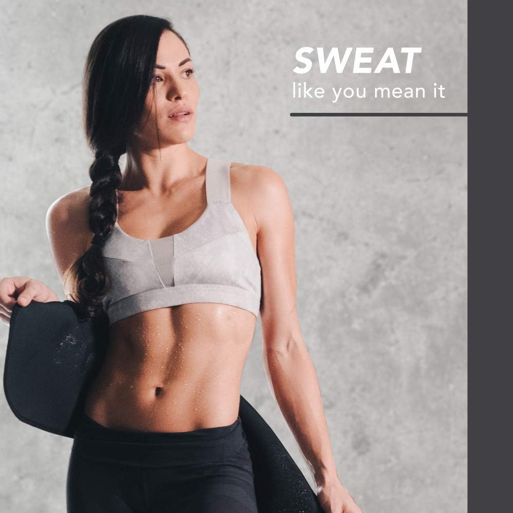 Sports Research Sweet Sweat Waist Trimmer Premium Sweat Enhancing Fitness Belt