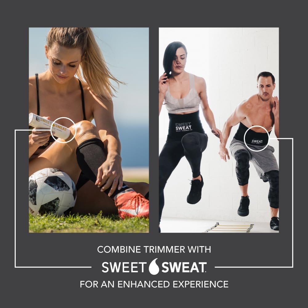 Sports Research Sweet Sweat Waist Trimmer Premium Sweat Enhancing Fitness Belt
