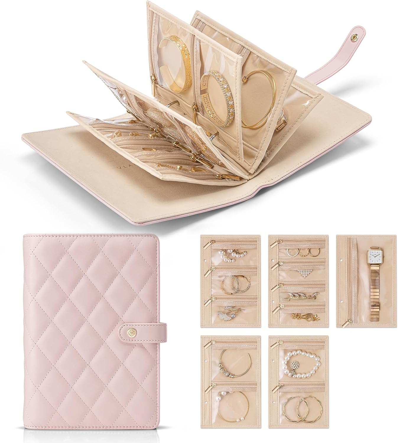 Jewelry Storage Book Ring Binder