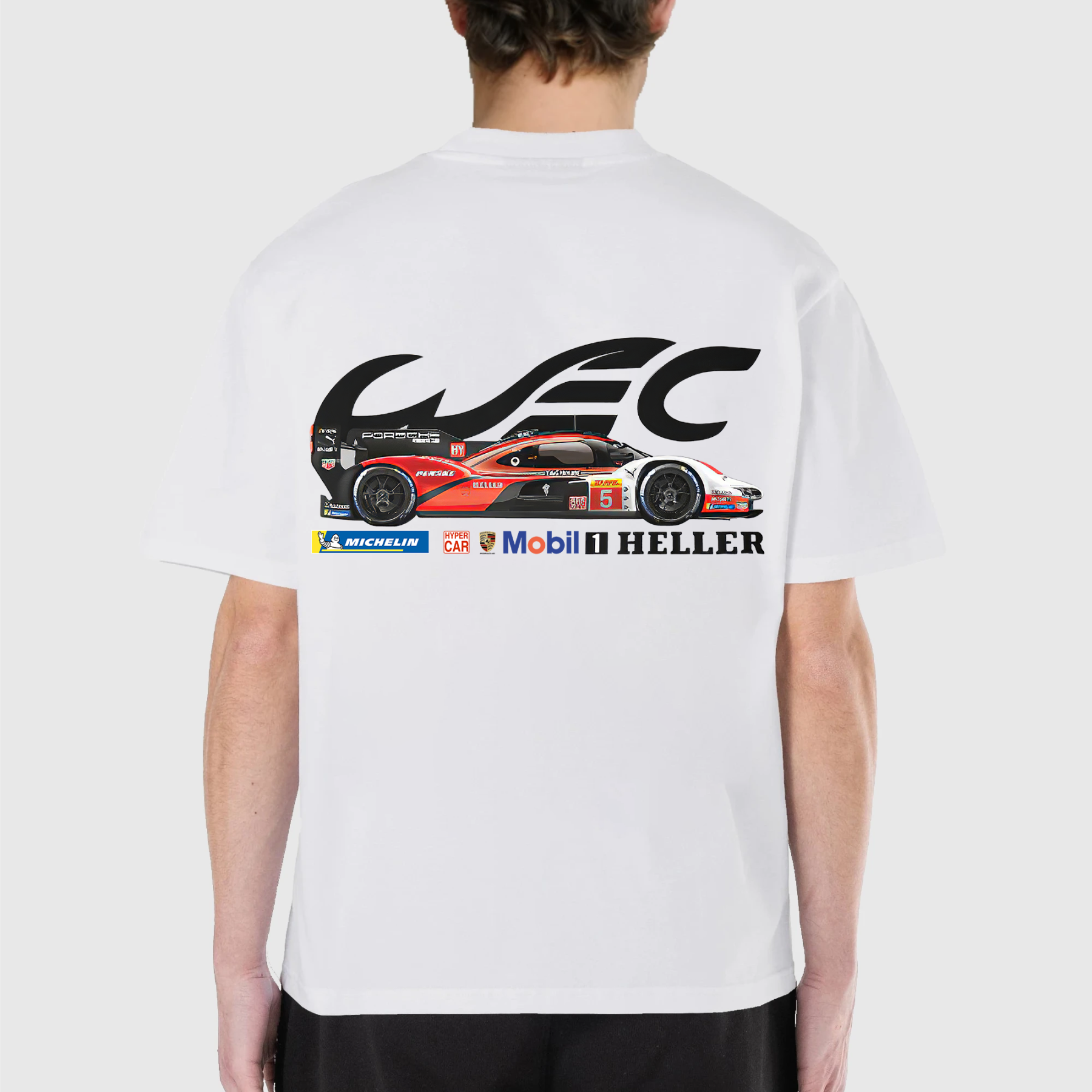 Mobil 1 Heller Racing Printed Oversized Unisex T-shirts
