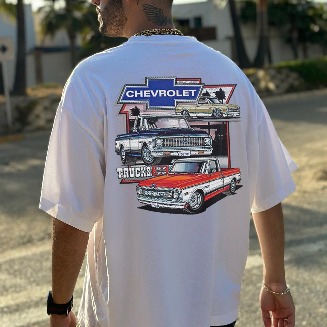 Chevrolet Trucks Printed Men's Oversized T-shirts