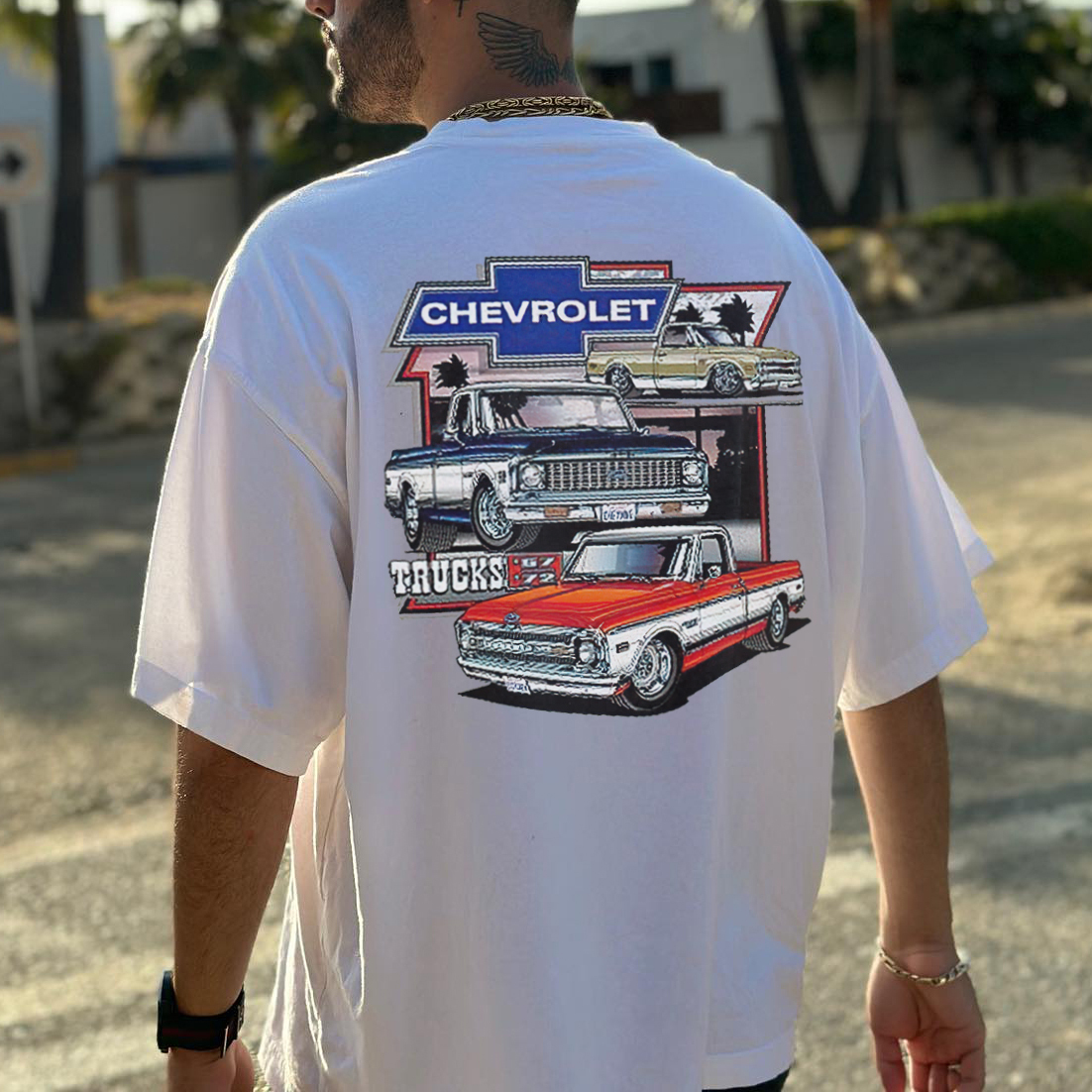 Chevrolet Trucks Printed Men's Oversized T-shirts