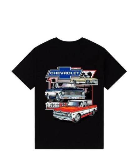 Chevrolet Trucks Printed Men's Oversized T-shirts