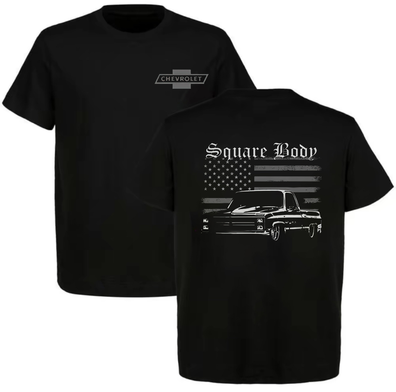 Square Body Chevrolet Printed Unisex Oversized T-shirt Image - 1