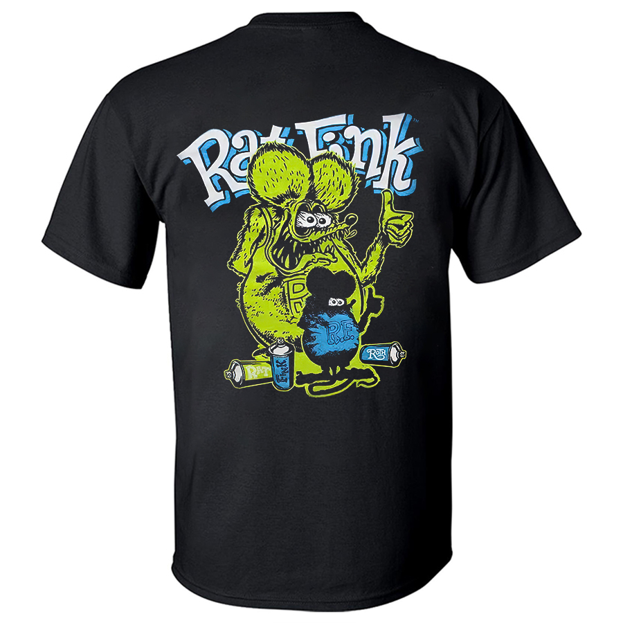 Rat Fink Printed Unisex Oversized T-shirt Image - 2