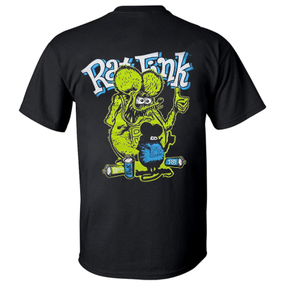 Rat Fink Printed Unisex Oversized T-shirt Image - 2
