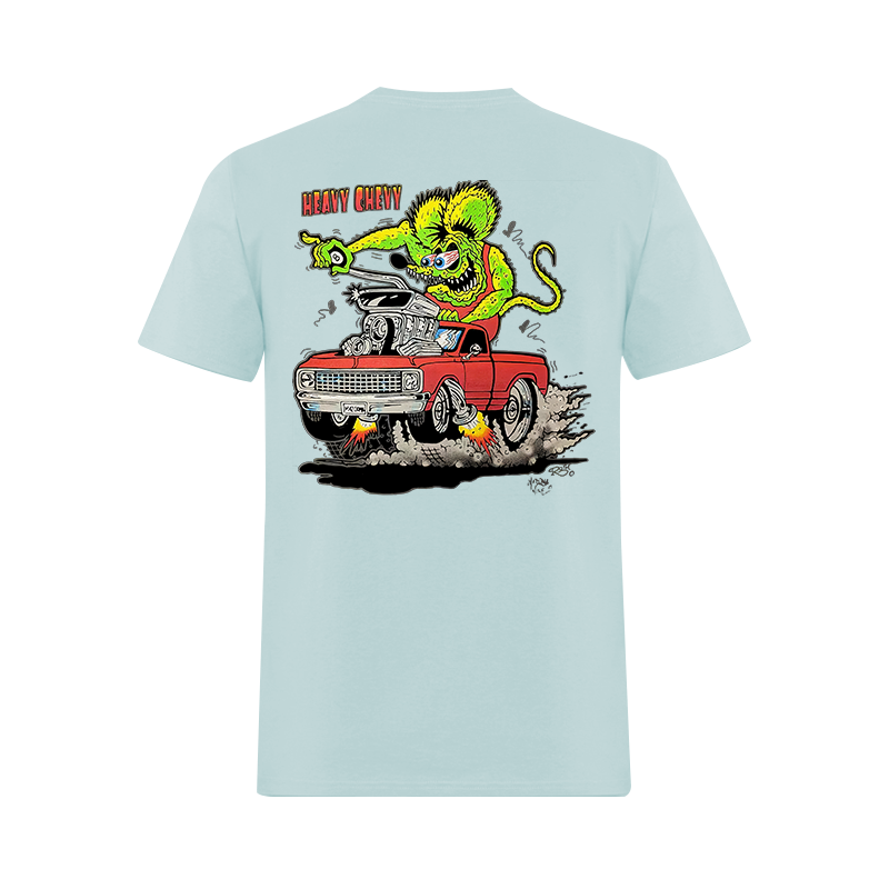 Rat Fink Heavy Duty Chevrolet Printed Men's T-shirt Image - 19