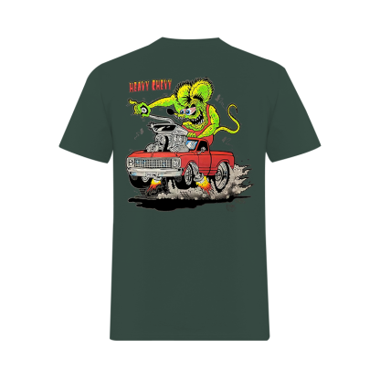 Rat Fink Heavy Duty Chevrolet Printed Men's T-shirt Image - 11