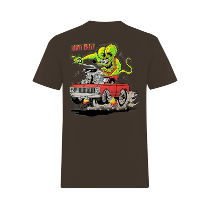 Rat Fink Heavy Duty Chevrolet Printed Men's T-shirt Image - 15