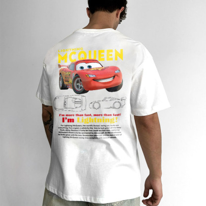 Lightning McQueen Printed Unisex T-shirt Image - 3