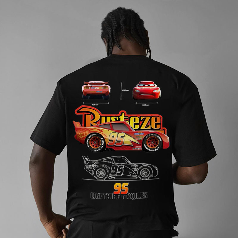 Lightning McQueen Printed Unisex T-shirt Image - 2