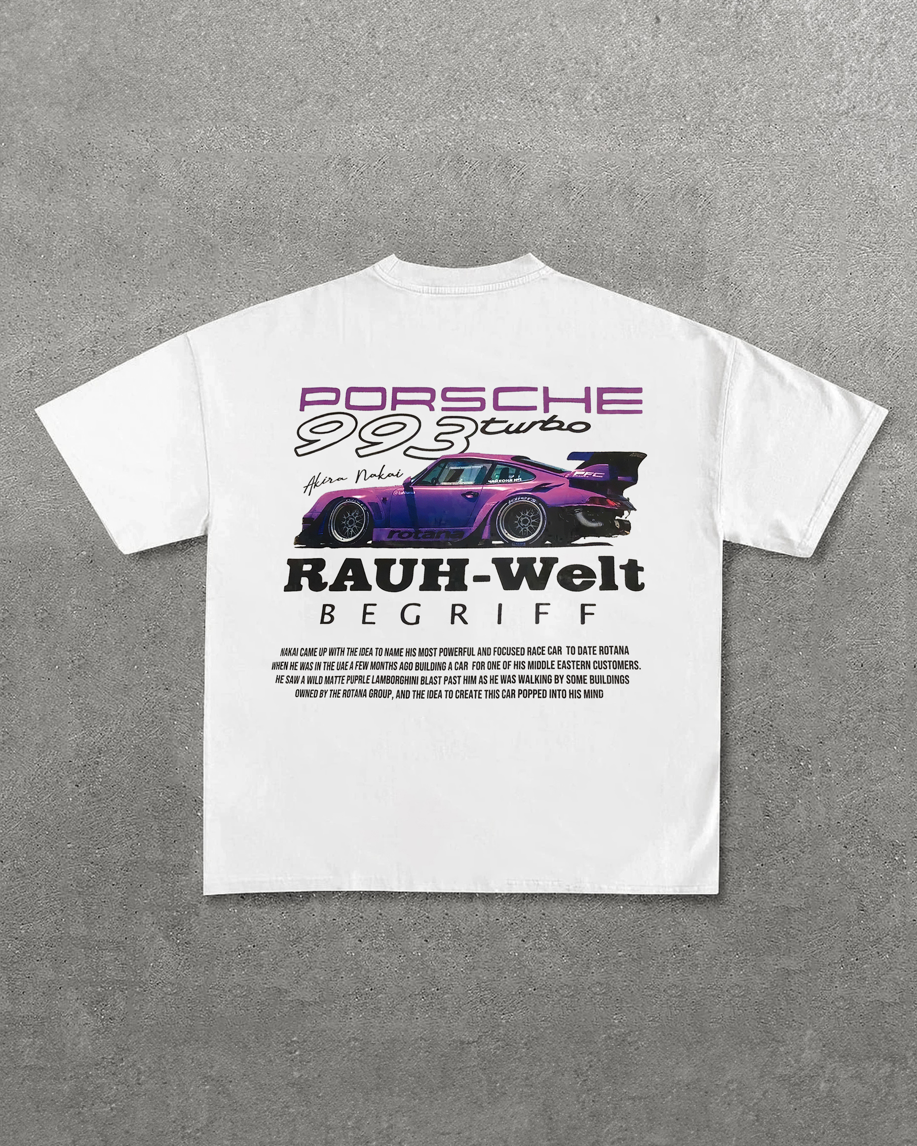 Porsche 993 Turbo Printed Unisex T-Shirt Image - 1