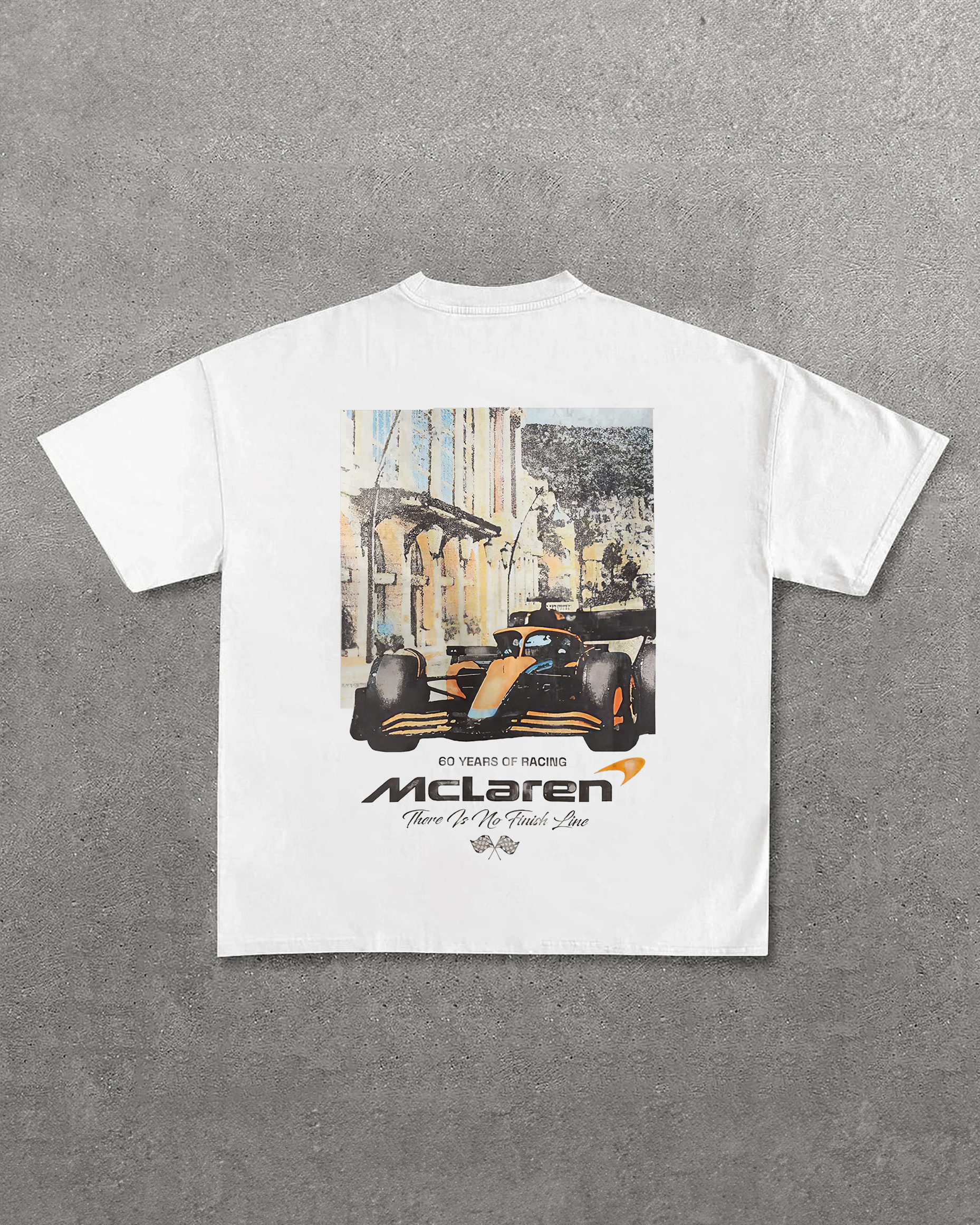 60 Years Of Racing McLaren Printed Unisex T-Shirt Image - 1