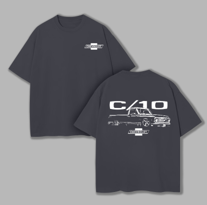 Chevrolet Vintage Printed Unisex Oversized T-shirt Image - 6
