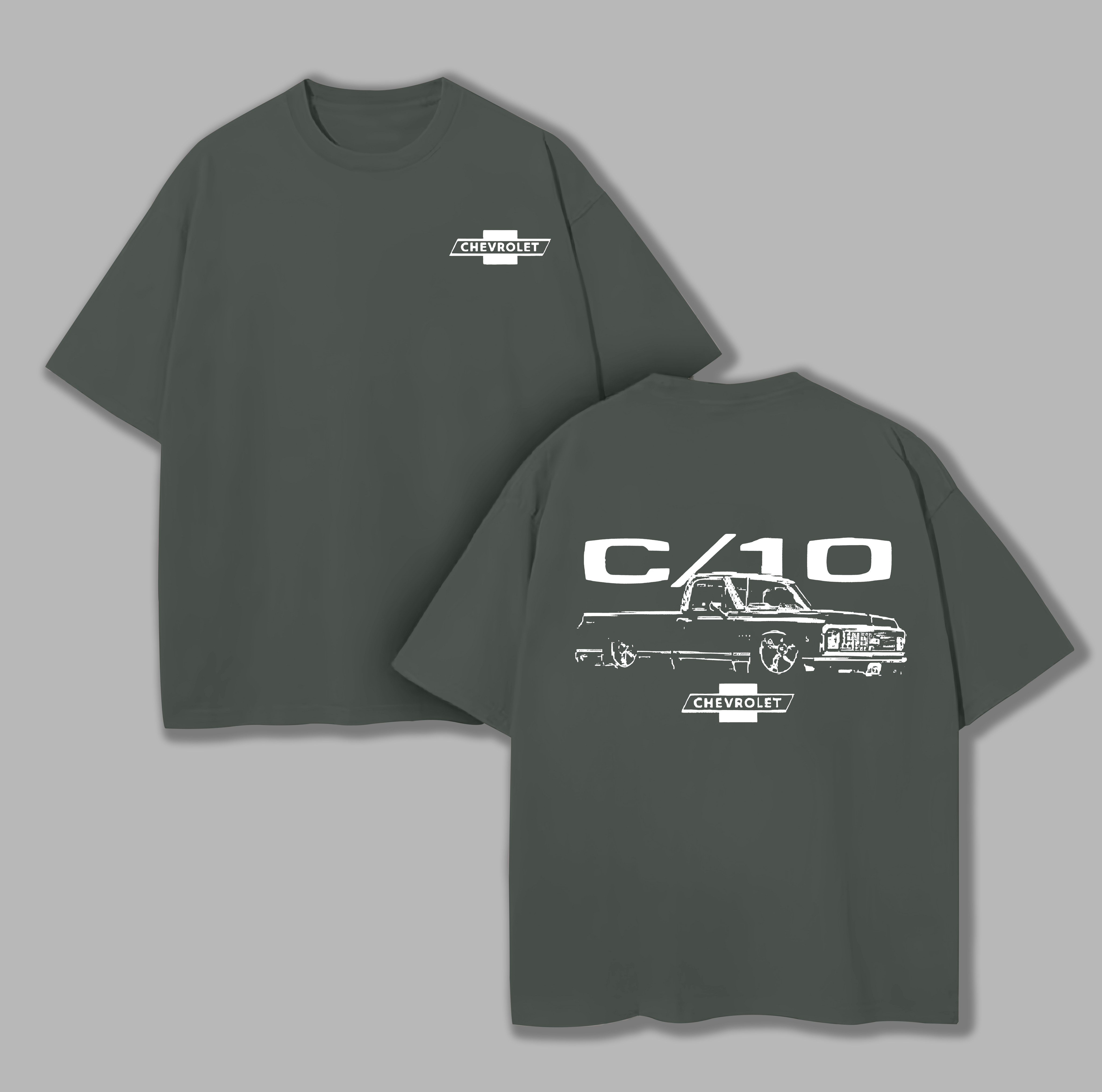Chevrolet Vintage Printed Unisex Oversized T-shirt Image - 7