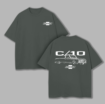 Chevrolet Vintage Printed Unisex Oversized T-shirt Image - 7