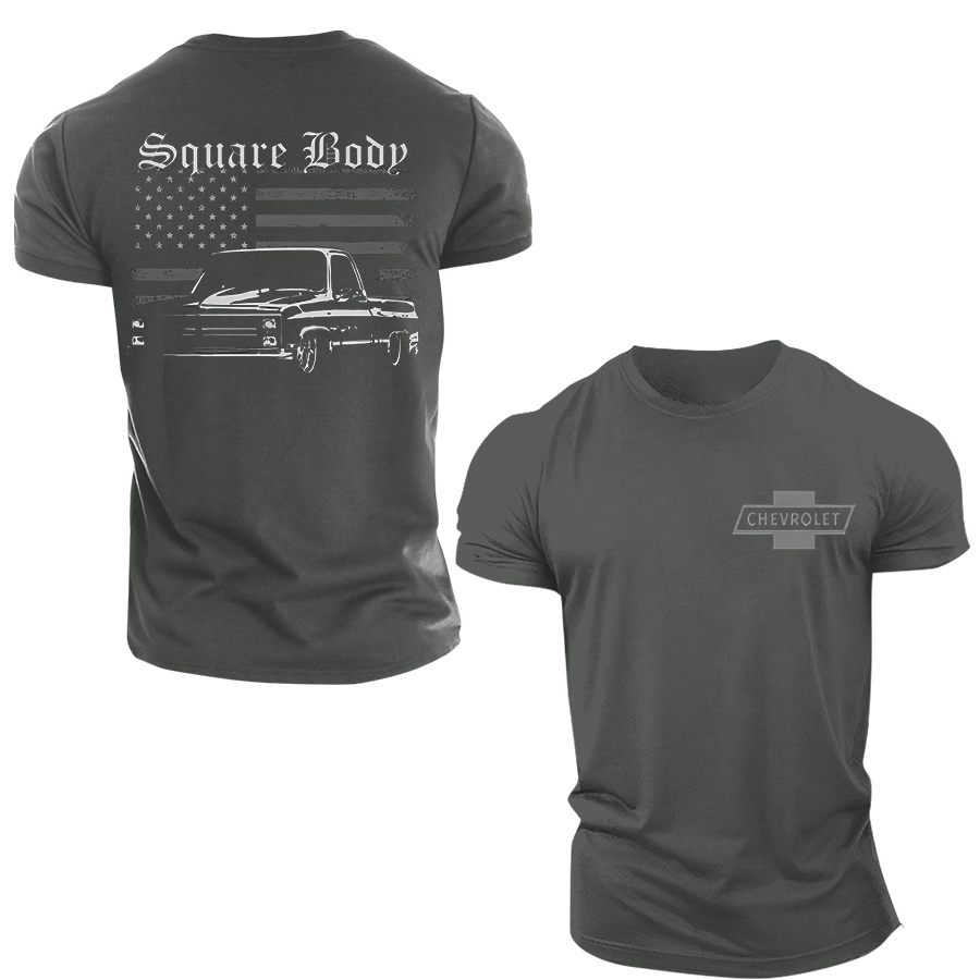 Square Body Chevrolet Printed Unisex Oversized T-shirt Image - 6