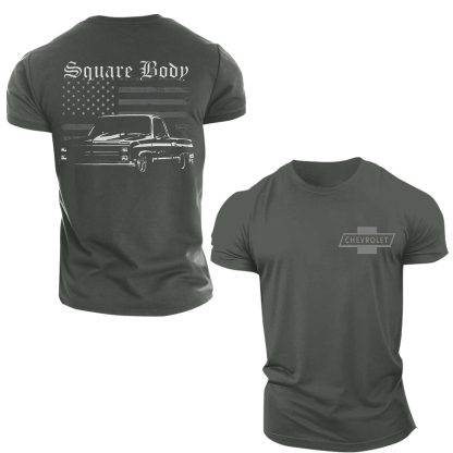 Square Body Chevrolet Printed Unisex Oversized T-shirt Image - 6