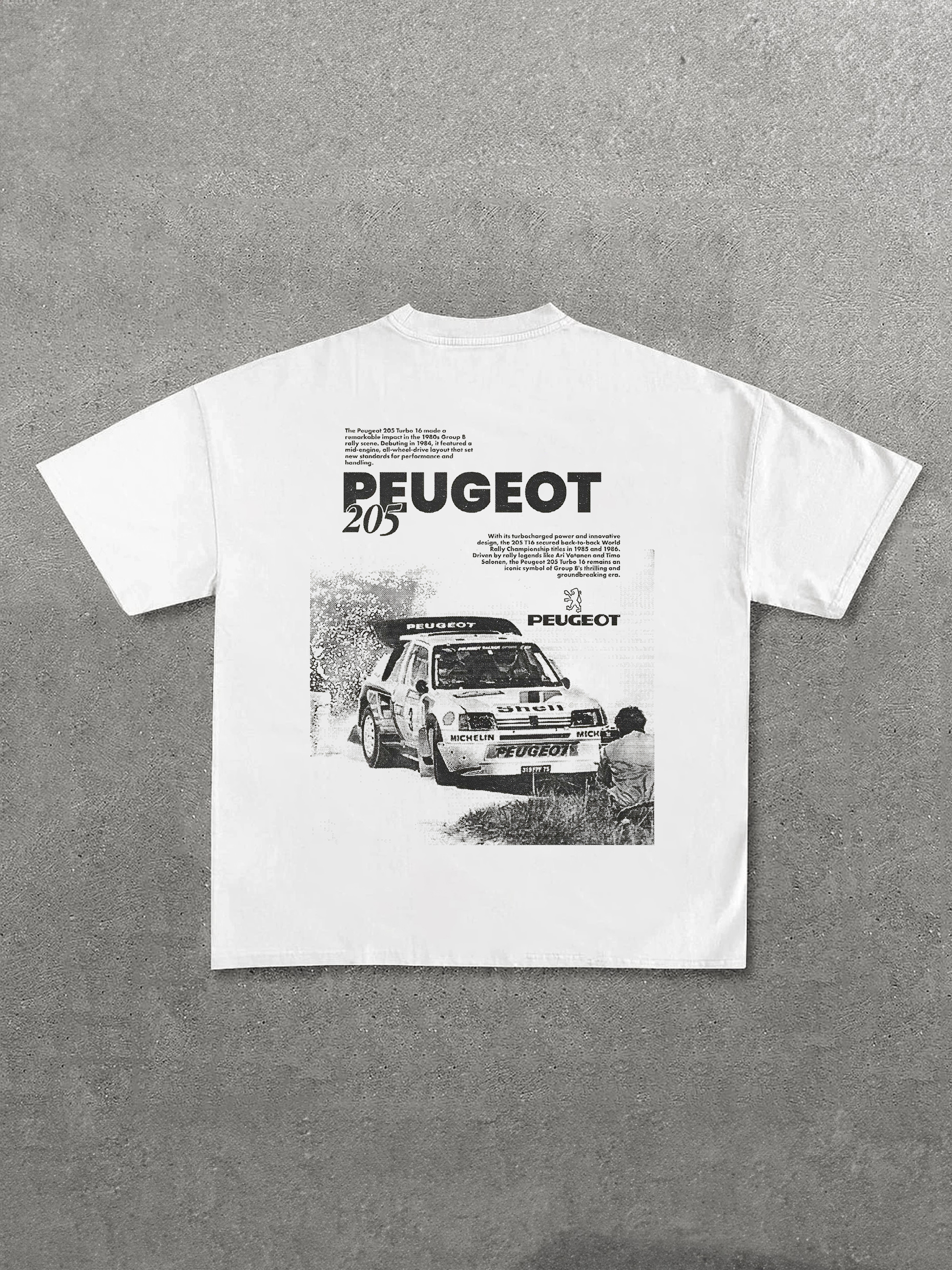 Peugeot 205 Printed Unisex T-Shirt Image - 1