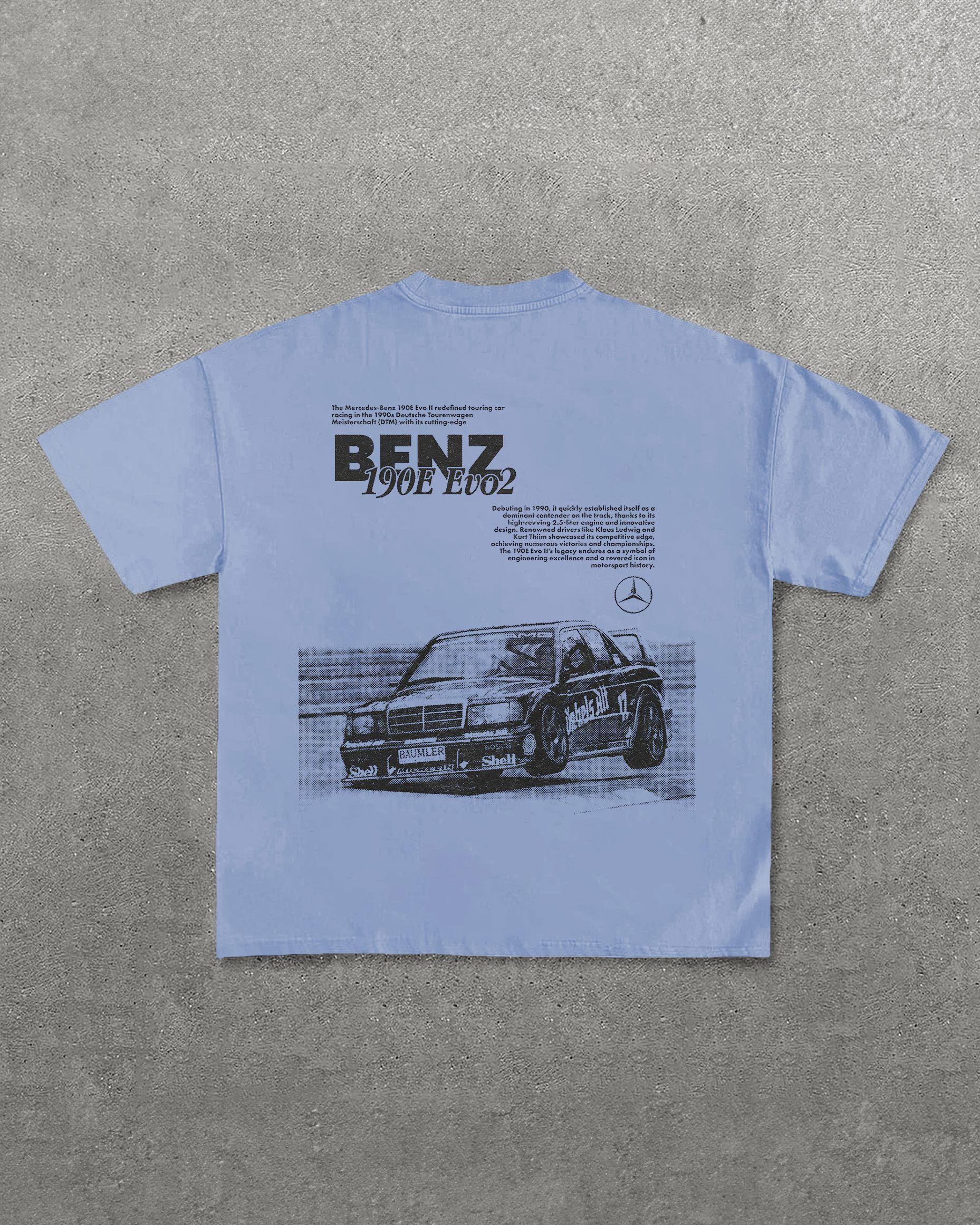Benz 190E Evo2 Printed Unisex T-Shirts Image - 5