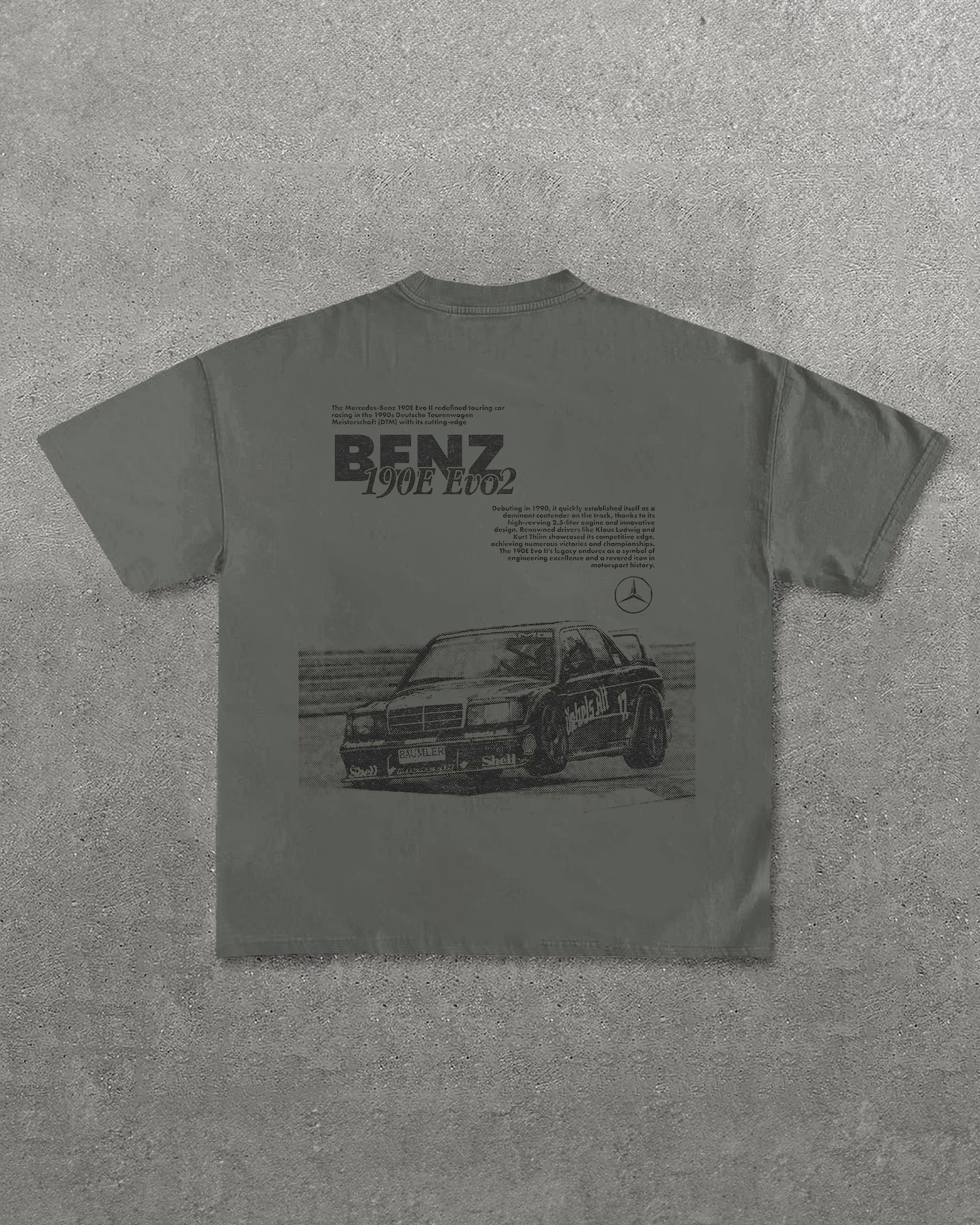 Benz 190E Evo2 Printed Unisex T-Shirts Image - 3
