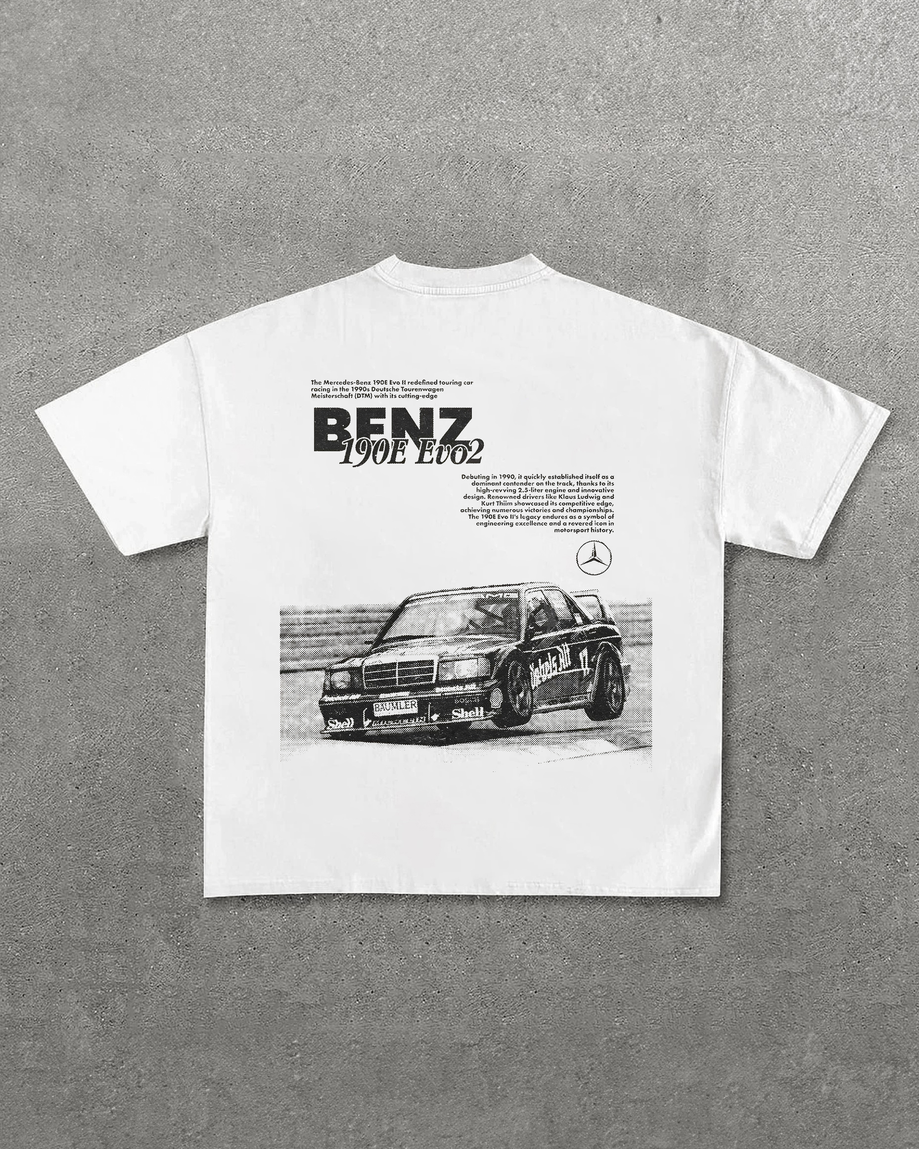 Benz 190E Evo2 Printed Unisex T-Shirts Image - 7