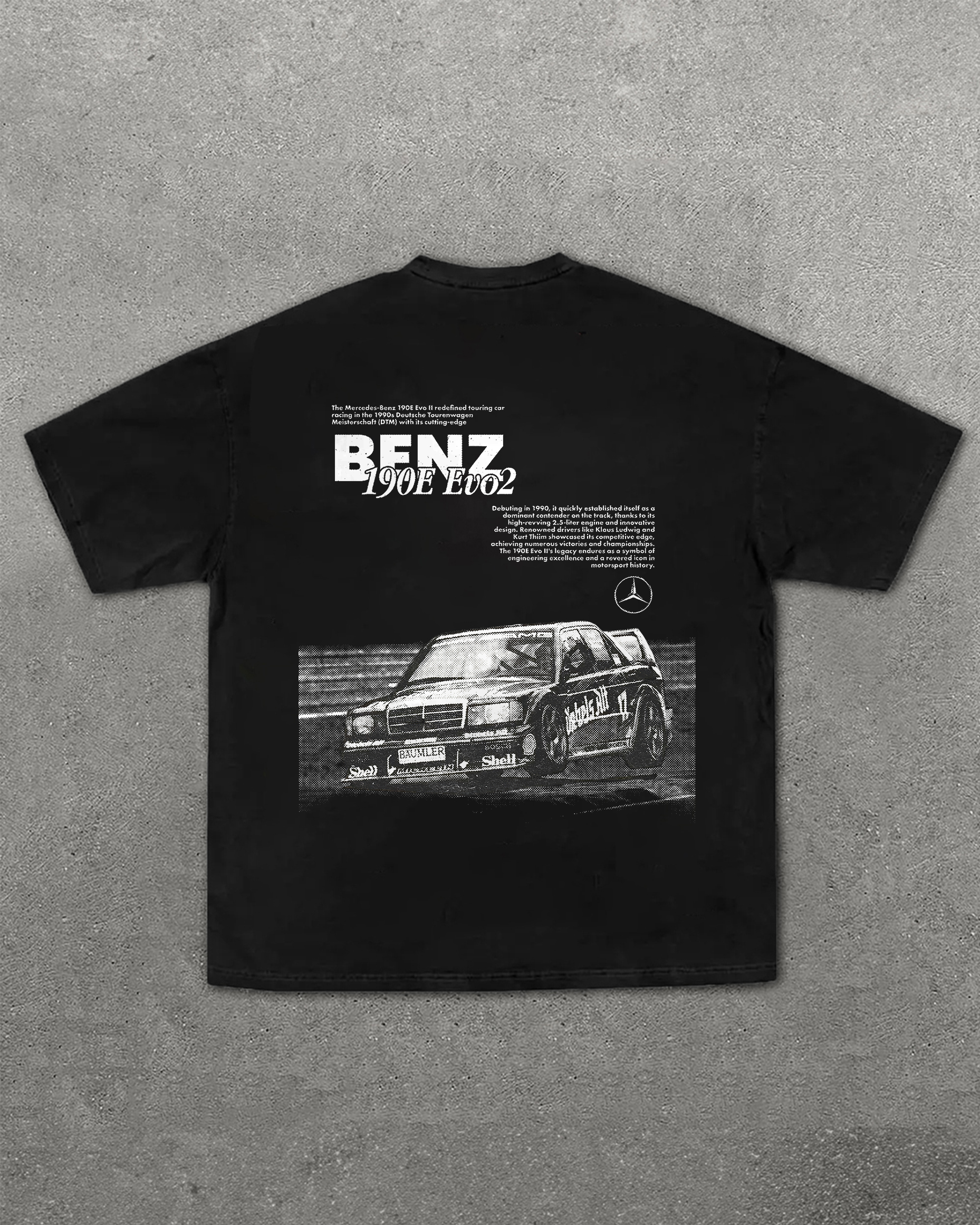 Benz 190E Evo2 Printed Unisex T-Shirts Image - 9