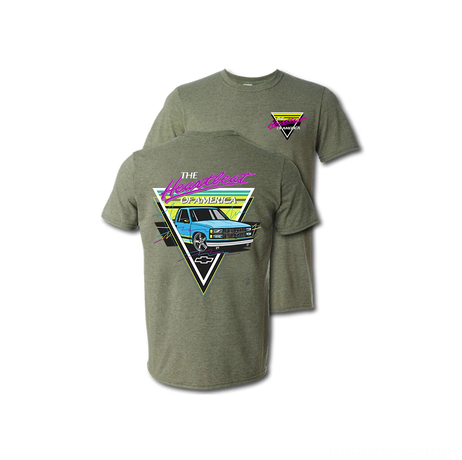 The Heartbeat Of America Printed Unisex Oversized T-shirt Image - 7