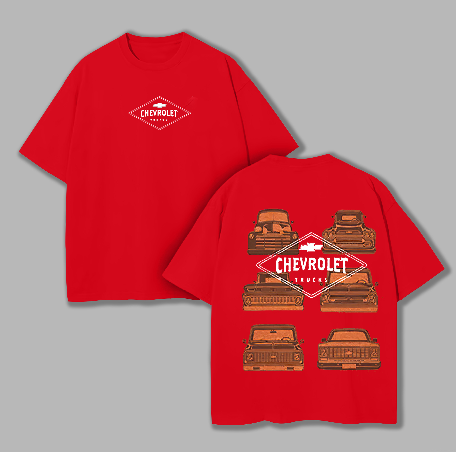 Chevrolet Trucks Printed Unisex Oversized T-shirt Image - 5
