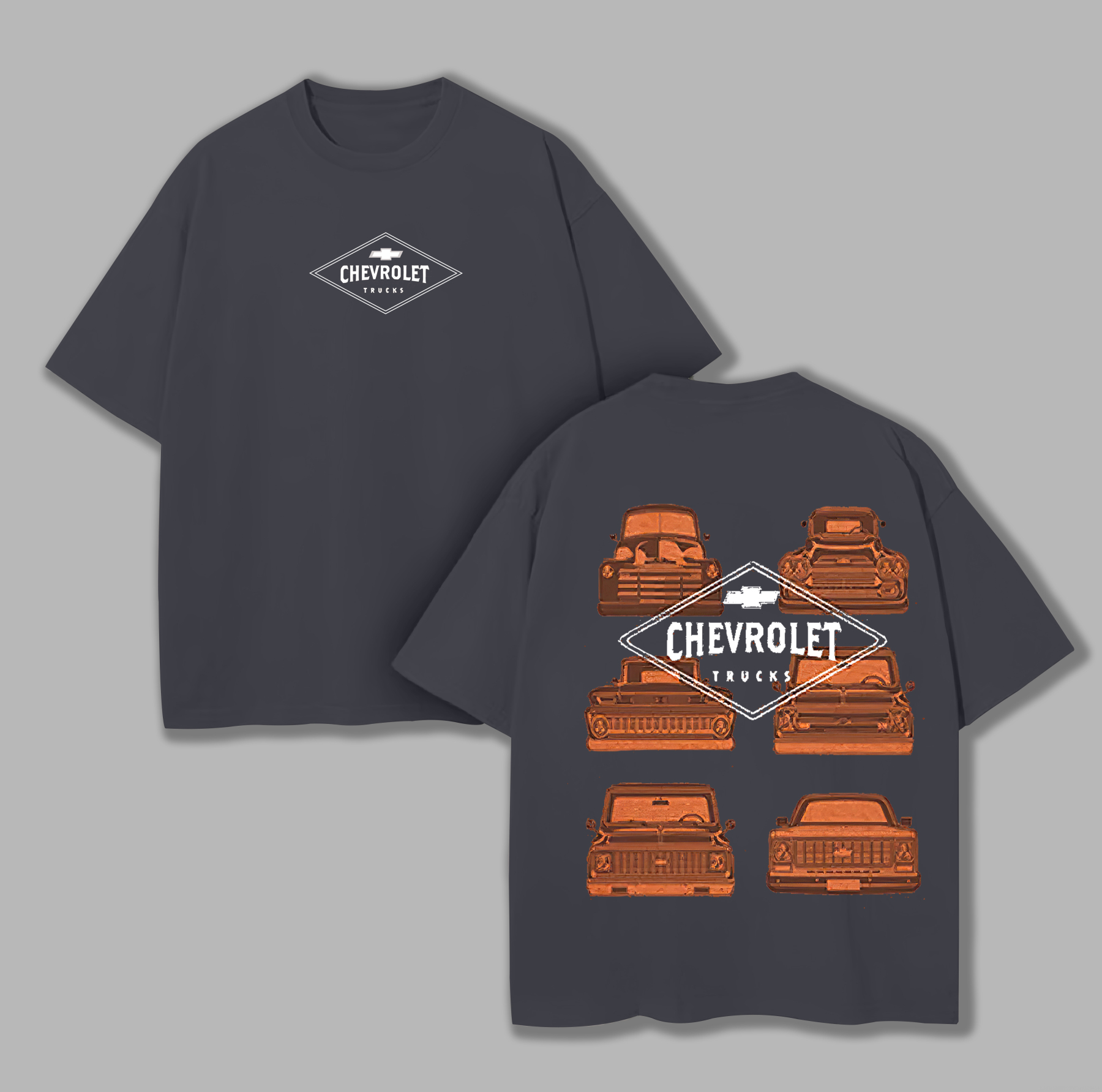 Chevrolet Trucks Printed Unisex Oversized T-shirt Image - 6
