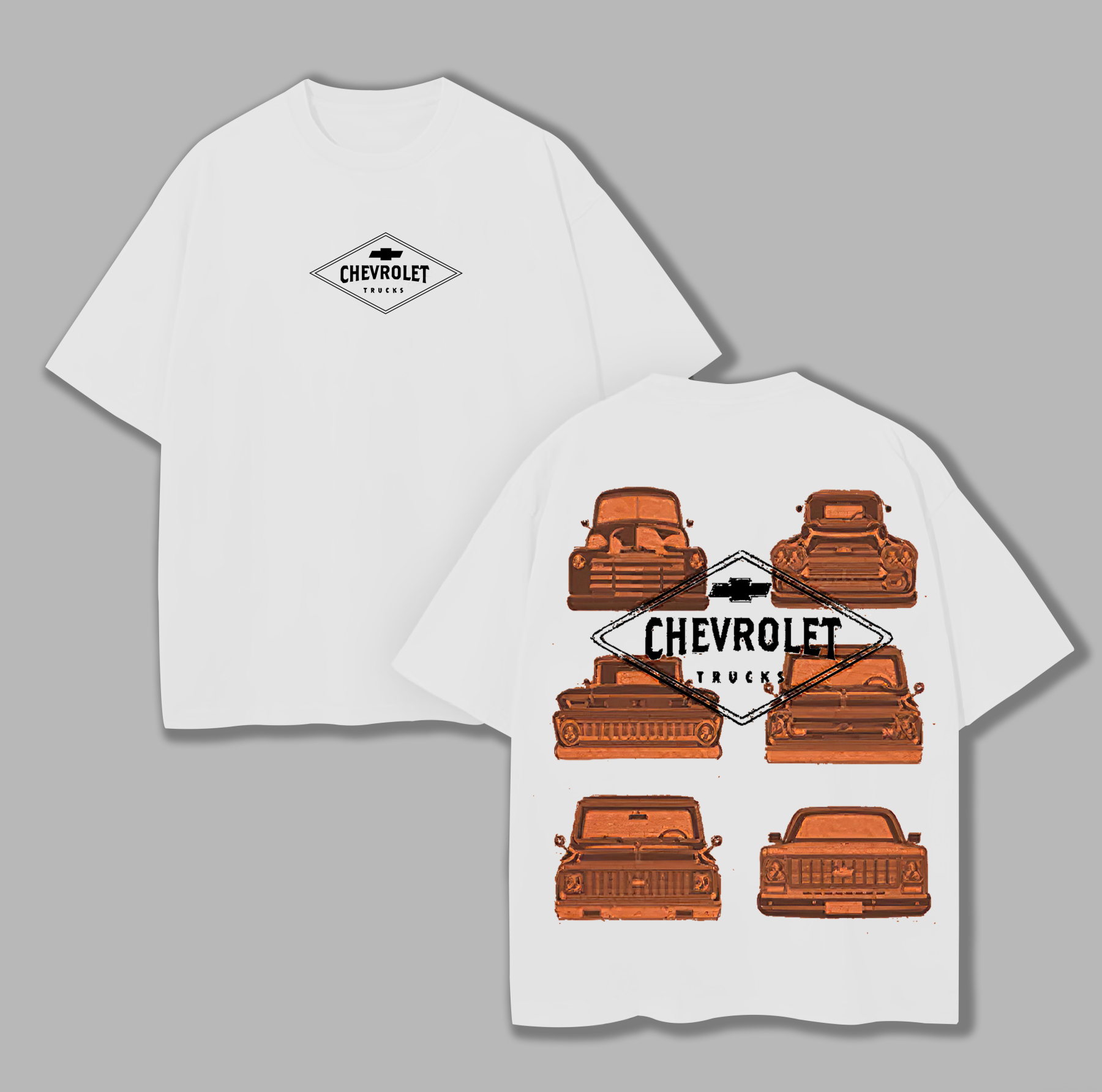 Chevrolet Trucks Printed Unisex Oversized T-shirt Image - 9