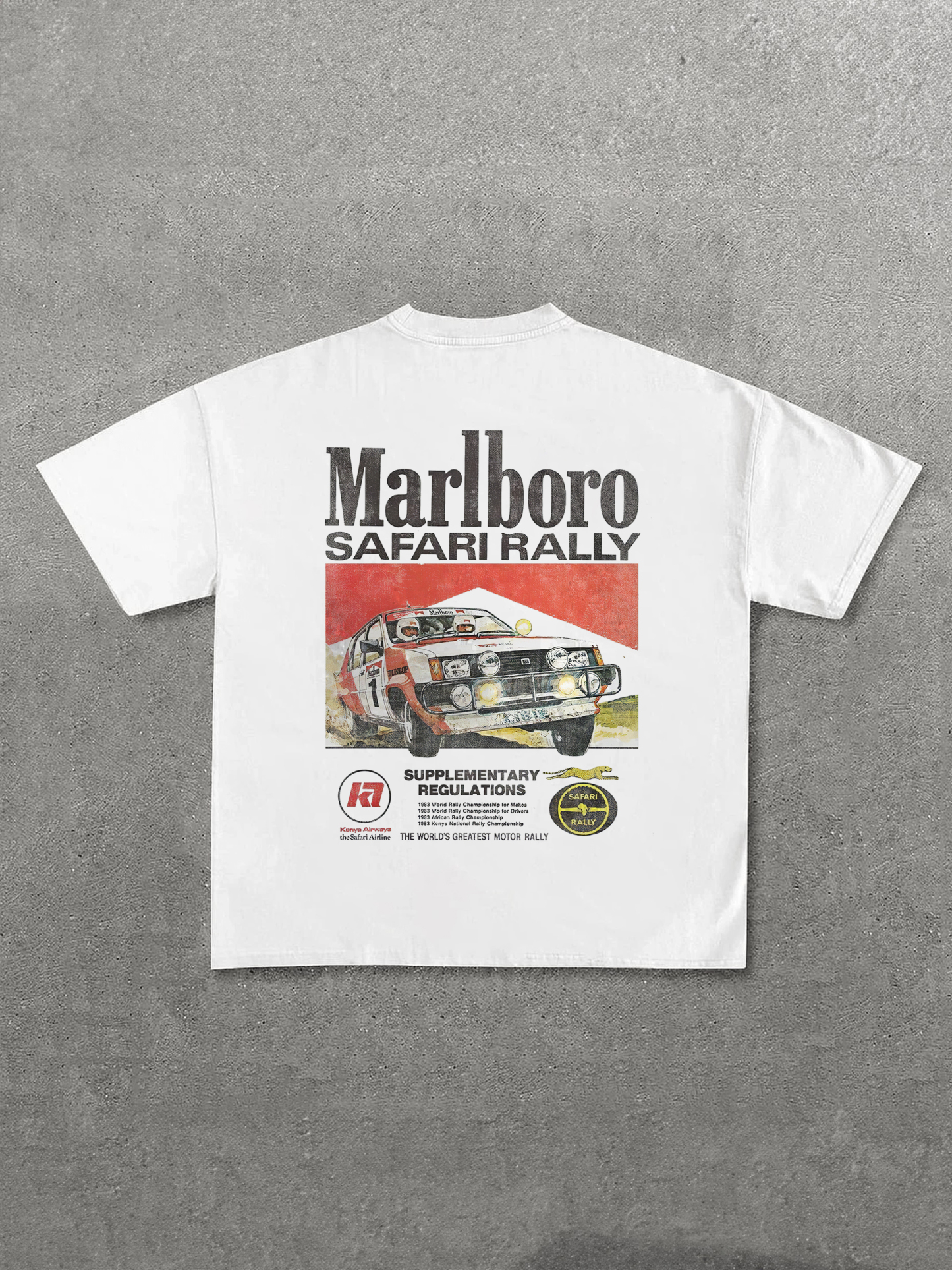 Marlboro Safari Rally Printed Unisex T-Shirt Image - 1