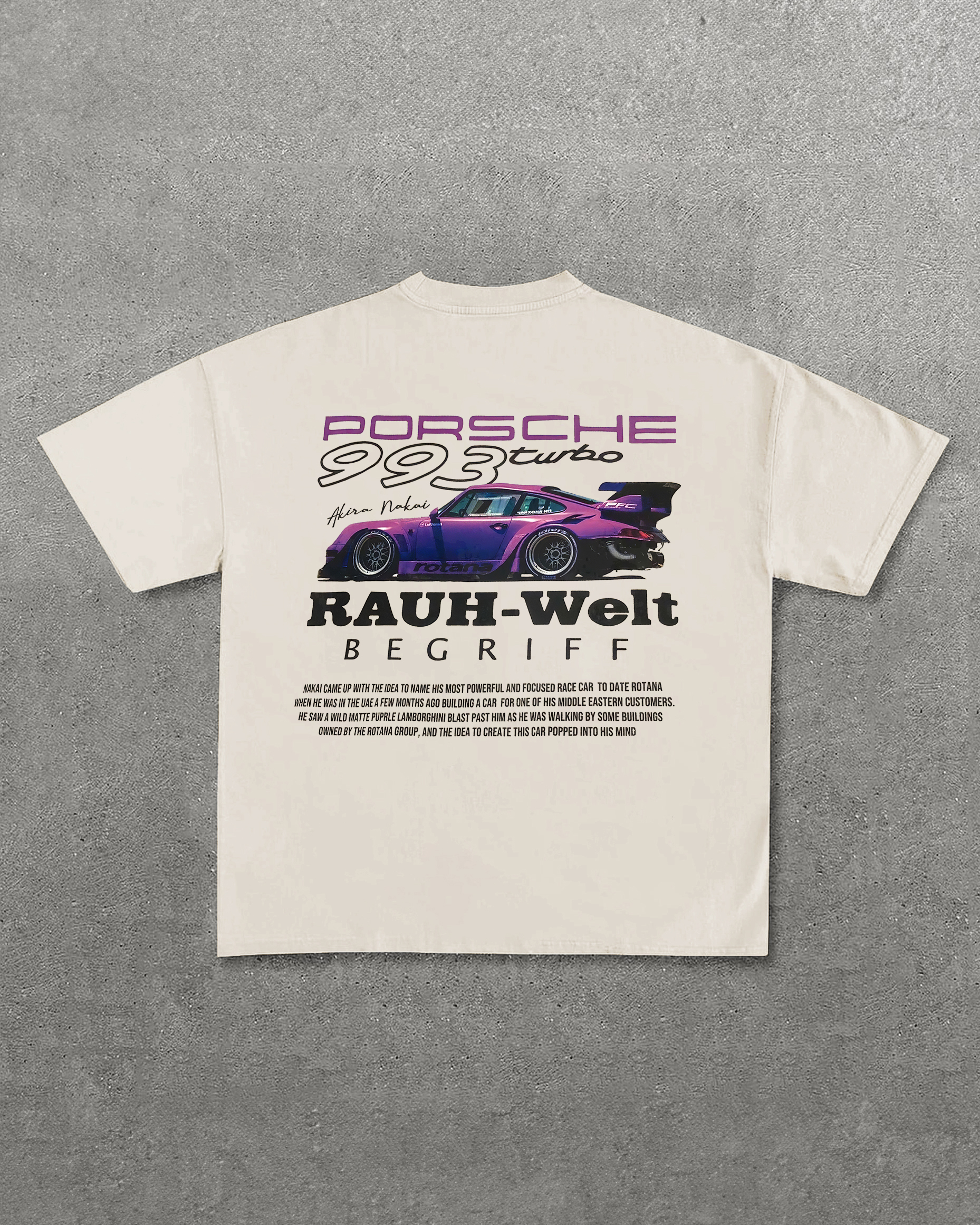 Porsche 993 Turbo Printed Unisex T-Shirt Image - 5