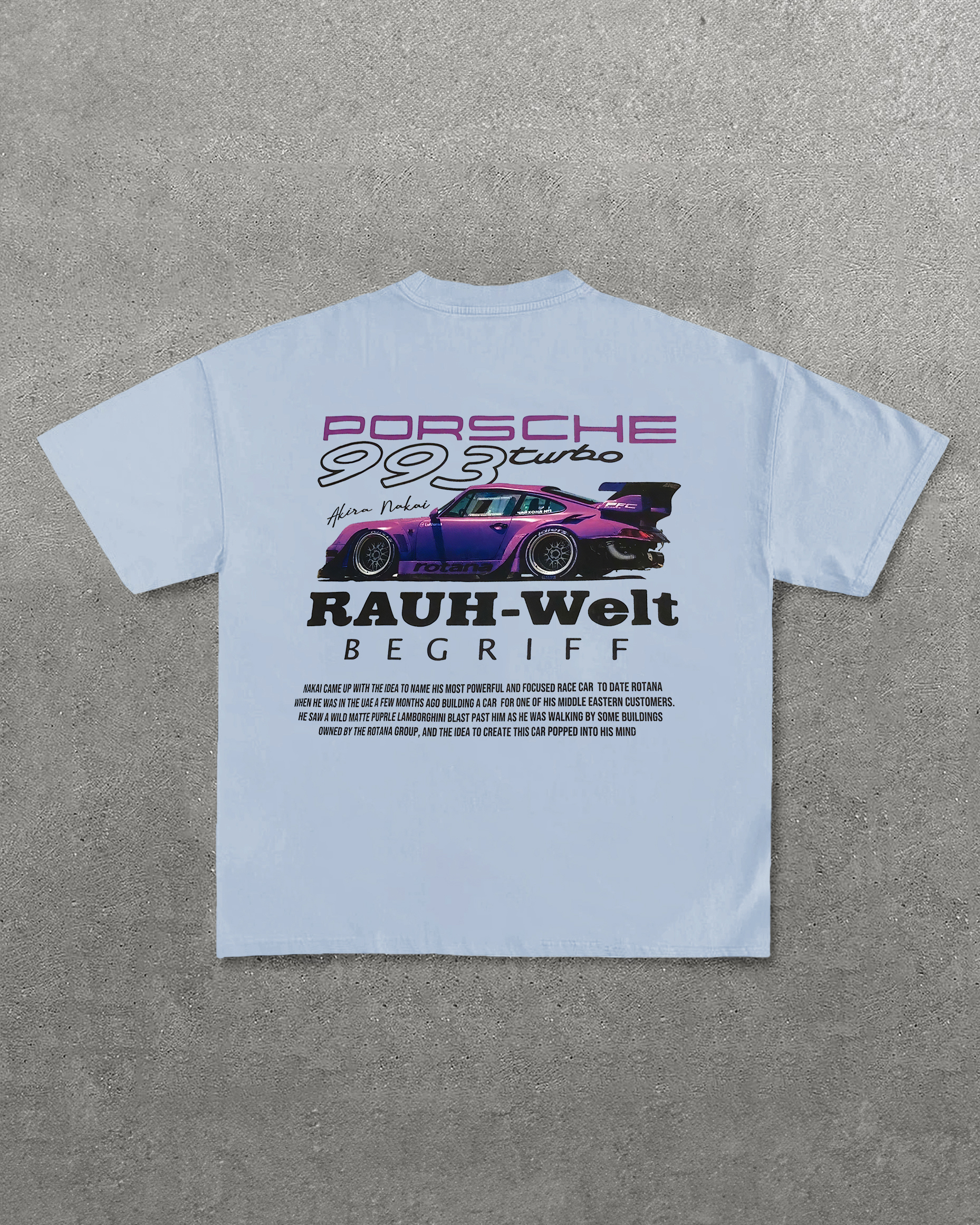 Porsche 993 Turbo Printed Unisex T-Shirt Image - 7