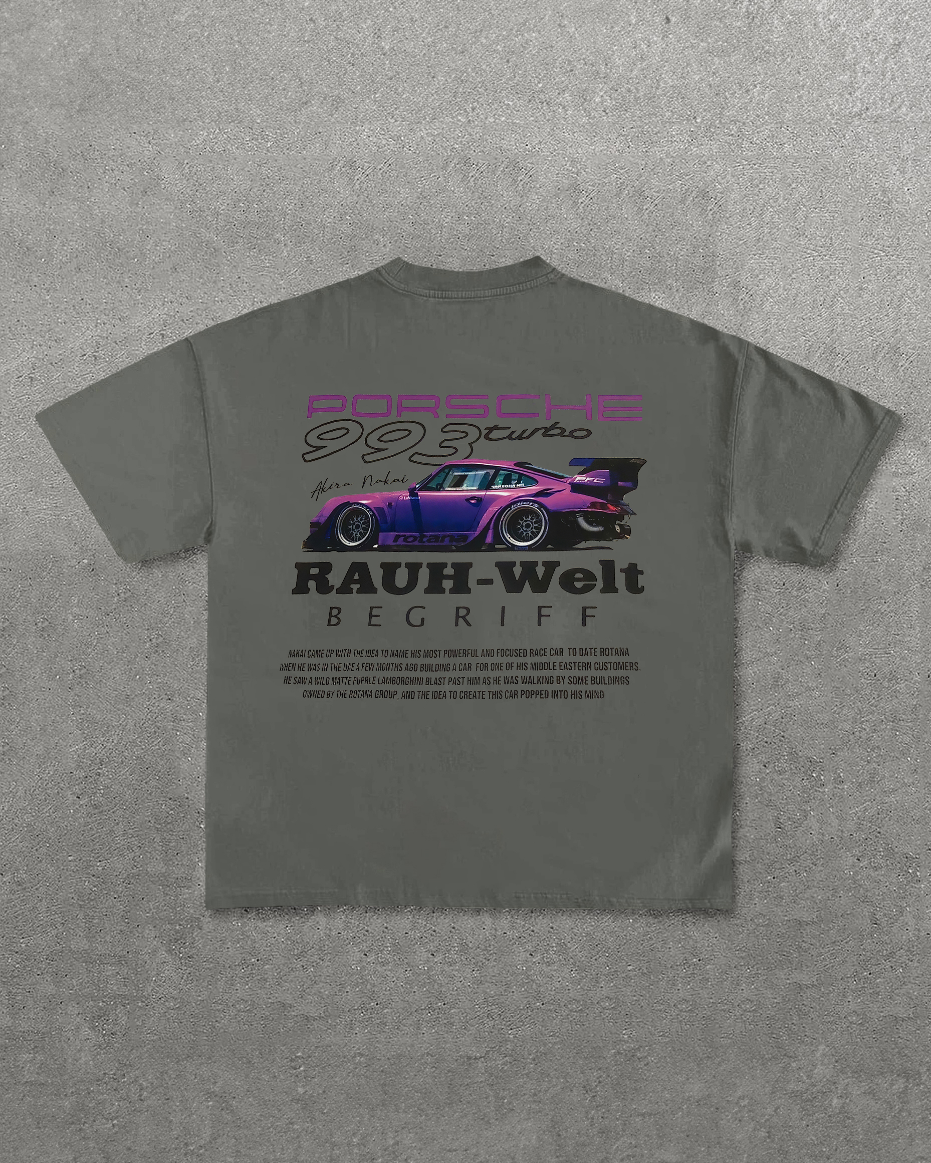 Porsche 993 Turbo Printed Unisex T-Shirt Image - 9