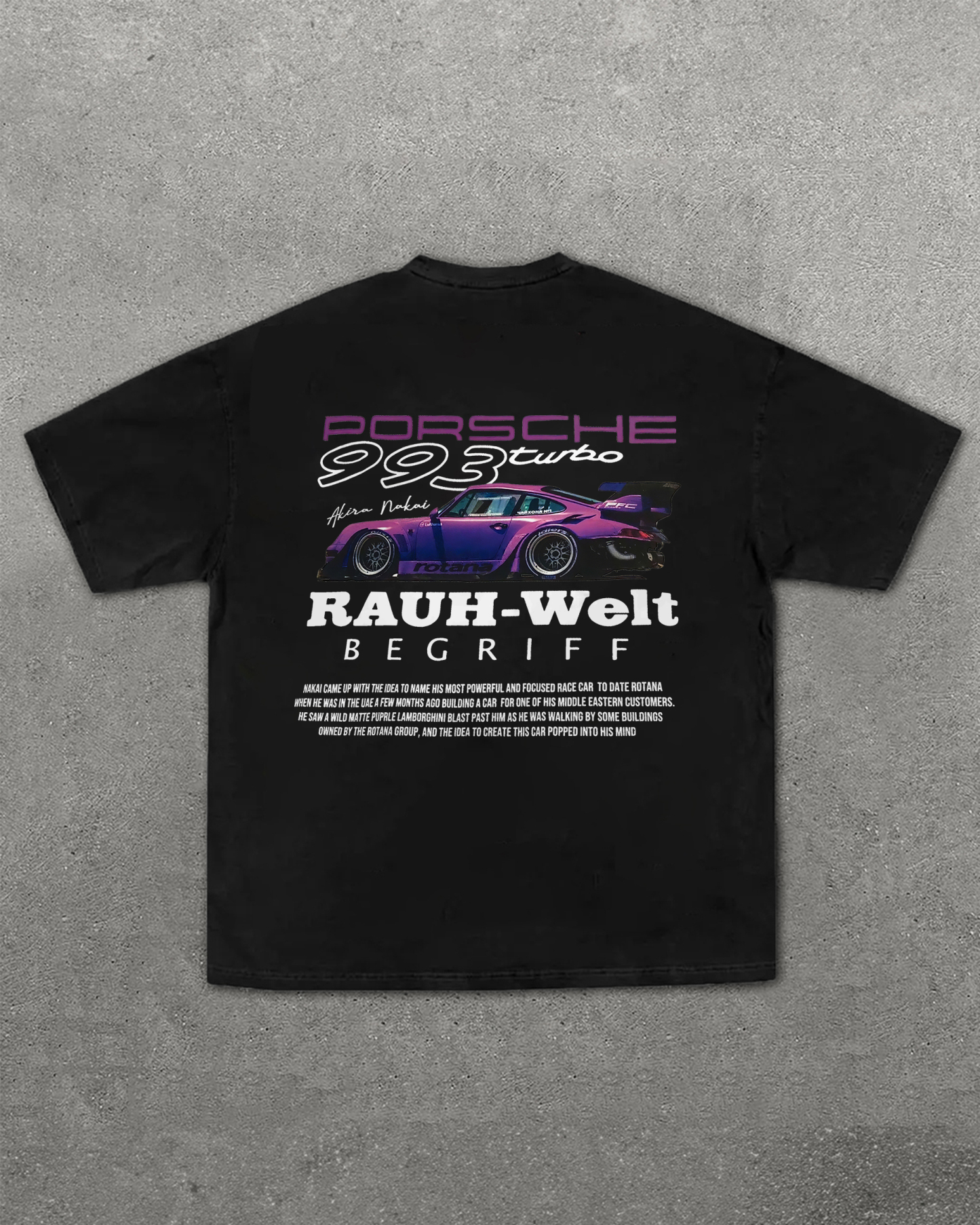Porsche 993 Turbo Printed Unisex T-Shirt Image - 3